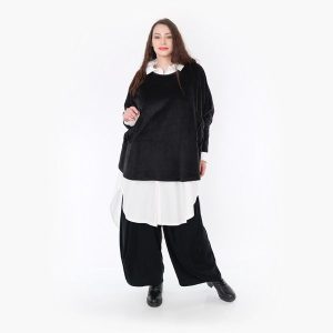 Dreiteiler in schwarz weiß